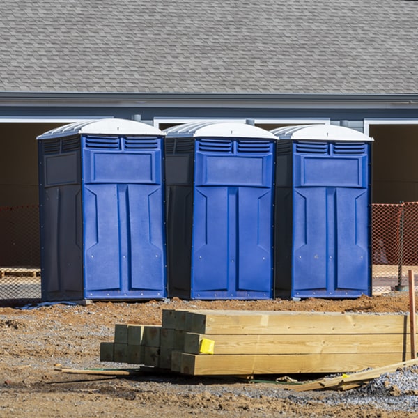 what is the maximum capacity for a single portable restroom in Machesney Park